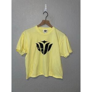Womens Mavericks Surf Shirt Maverick Yellow Graphic Crop Top Tee Women M Medium